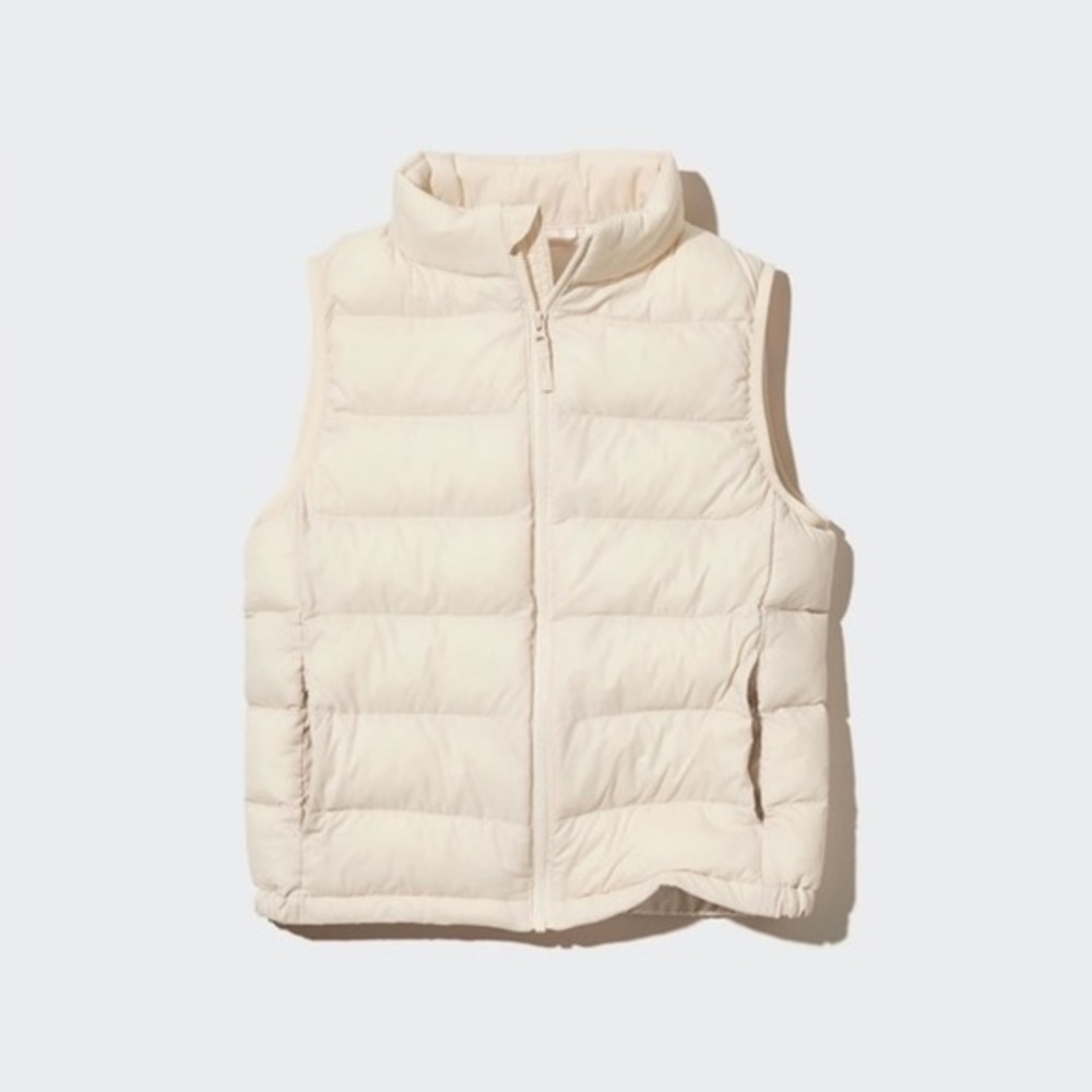 Uniqlo Ultra Light Down Vest White Cream size S Women